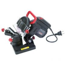 NAC - Afiladora de Cadenas 220W SHE220-F, afiladora con motor de 220W y rueda de afilado de 100 mm, ideal para mantenimiento de motosierras y