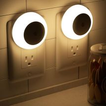 Nachtlicht, Dämmerungssensor, warmweißes LED-Nachtlicht, 0,5 w, 2er-Pack, Nachtlicht für Erwachsene, Schlafzimmer, Badezimmer, Flur, Küche