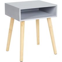 Nachttisch 'Niche' 50 cm Grau