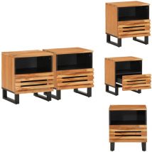 Vidaxl - Nachttische 2 Stk. 40x34x46 cm Massivholz Akazie - Holz Nachttisch - Akasien Tisch - Wohnzimmer Möbel - Schlafzimmer Möbel - Nachtkommode