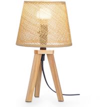 Nachttischlampe Boho natural, 32 cm