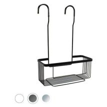 Estante de ducha colgante de acero inoxidable DEBLANCH – 40 cm ancho – 15 cm profundidad – 25 cm altura – Diseño moderno y elegante