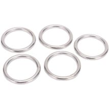 Nahtlos Geschweißte Ringe Aus Edelstahl 304, 5 X 35 Mm, Für Yoga, Hängematten, Segeln, Tauchen Und Vielfältige Weitere Anwendungen