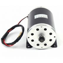 Dc 36V 1000W Brush Motor, MY1020 Type Motor Reversible Brushed dc Electric Motor for Mini Bike Quad Go Cart E-Bike Scooter 3000RPM, 25H-11T Chain
