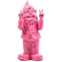 Stoobz - Nain de jardin en résine 13 x 11 x 31 cm Peace