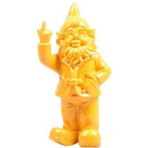 Nain de jardin en résine doigt d'honneur 7 x 8 x 20 cm