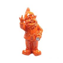 Nain de jardin en résine Fck avec éclairage solaire 16 x 12 x 31 cm