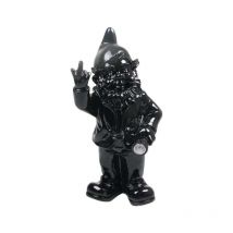 Nain de jardin en résine Fck avec éclairage solaire 16 x 12 x 31 cm