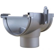 Naissance centrale bi-system pvc 25 sortie Ø80 - aspect zinc First Plast