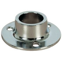 Duval – Naissance tube rond 25mm – Zamak chromé – Fixation à vis – Quincaillerie