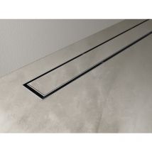 Nala - Canaleta de ducha de acero inoxidable modelo plano - 110 cm
