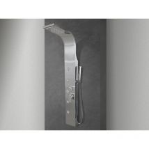 Nala - Colonne de douche hydromassage avec quatre fonctions en acier brossé