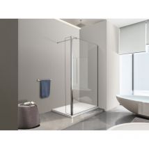 Nala - Paroi de douche walk-in avec porte pivotante garde-boue h 200 - 70 walkin x porte 40 (tot 110,5-112,5)