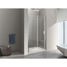 NALA Porte de douche 6 mm pliante pour installation en niche - 73-76,5