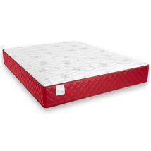 Nalui - Colchón Viscoelástico 200x200x26cm Burdeos Mulhacén Aloe Vera ±26cm Transpirable f. Medio-Alta Reversible Hecho en España