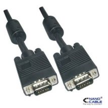 Nanokabel - 10m svga Kabel mit Ferrit hdb15/m-hdb15/m - für Monitore, Projektoren, Whiteboards, etc.