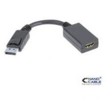 Nanokabel - displayport auf hdmi adapter dp/m-hdmi/h 15cm schwarz