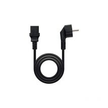 Nano Cable - Nanocable 10.22.0110 - Cpu Stromkabel, Cee7/m-c13/h, 100% Kupfer Awg18, Schwarz, 10mts