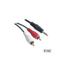 Nano Cable - Nanocable - Câble adaptateur audio stéréo 1,5m - minijack vers rca - connexion 3,5/m vers 2xrca/m
