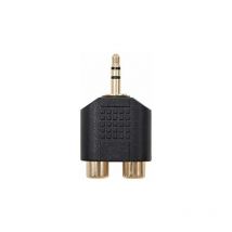 Nanocable / adaptateur audio / 2x rca / noir / 10.27.0015