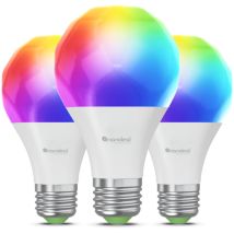 Nanoleaf Matter Essentials, Lampadine Led E27, Confezione Da 3 Lampadine Rgbw Dimmerabili Smart ‚äì Matter Over Thread, Lampadine Bluetooth Che 