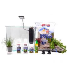 Amtra - Nanotank System 15 led – Komplettaquarium inkl. Deko
