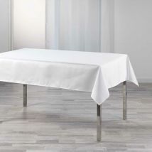 Nappe rectangle 140x240cm Shana blanc