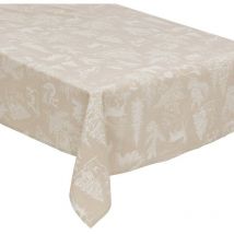 Nappe 140x360 cm Animaux beige