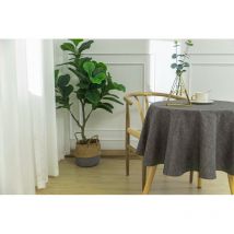 Nappe anti tache ronde anthracite