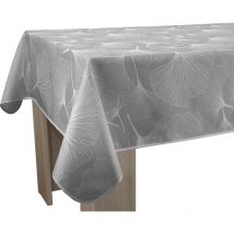 Nappe Anti-taches Biloba gris - Rectangle 150 x 300 cm