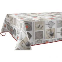 Nappe Anti-taches Coeurs - Rectangle 150 x 300 cm
