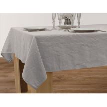 Nappe Anti-taches Froissée Gris perle - Rectangle 150 x 300 cm