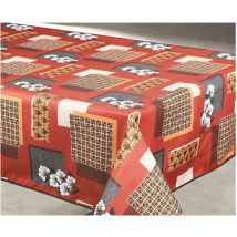 nappe polyester 140x240cm aurore terracotta sur cintre - access deco
