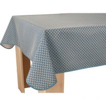 Nappe Anti-taches Paon bleu foncé - Rectangle 150 x 350 cm