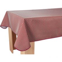 Nappe Anti-taches Paon bordeaux - Rectangle 150 x 300 cm