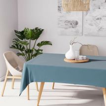 Nappe anti-tâches rectangle 140X200 cm alix bleu celadon, par Soleil d'Ocre