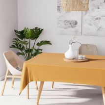 Nappe anti-tâches rectangle 160X270 cm alix ocre, par Soleil d'Ocre