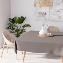 Nappe anti-tâches carrée 140X140 cm alix moka, par Soleil d'Ocre