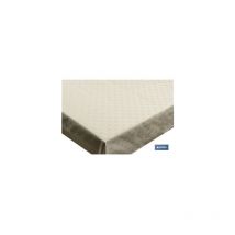 Nappe antitache en résine 140x200cm 50% polyester 45% coton 5% lurex beige