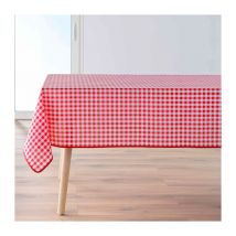 Nappe Antitache Imprimé 'Vichy' 150x200cm Rouge
