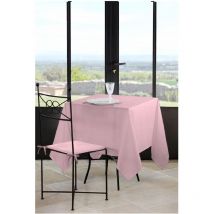 Nappe carree 180 x 180 cm Nels Rose poudre