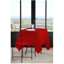 Nappe carree 180 x 180 cm Nels Rouge