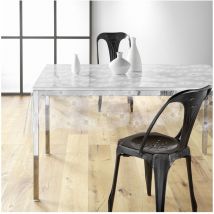 Nappe cristal rectangle pvc 140 x 240 cm Soleil