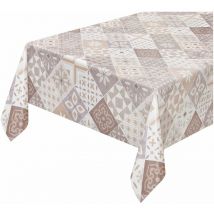Nappe de Cuisine Anti-taches Plastifiée Dos en Peluche Cirée Majolique - 120x200 cm