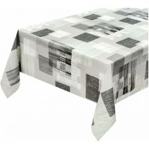Emmevi Mv S.p.a. - Nappe de Cuisine AntiTaches Moderne Tissu Ciré Plastifié Housse de Table de Protection - 140x260 cm
