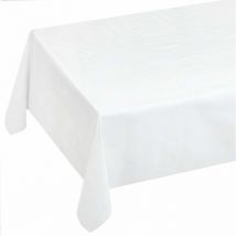 Emmevi Mv S.p.a. - Nappe de Cuisine AntiTaches Moderne Tissu Ciré Plastifié Housse de Table de Protection Blanc neutre - 140x100 cm