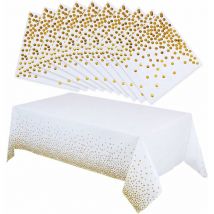Nappe de fête d'anniversaire avec 50 serviettes à pois et 1 nappe Fei Yu