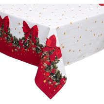 Nappe de Noâl rÇctangulaire motifs guirlande