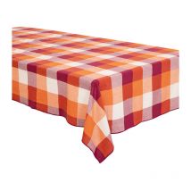 Nappe de Table à Carreaux "Yucatan" 150x250cm Orange