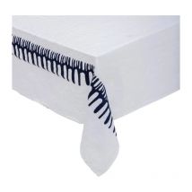 Nappe Déco 'Brodée' 150x300cm Blanc